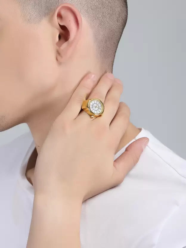 Ring Watch For Women - Gold Elegance Meets Functionality 💍⌚