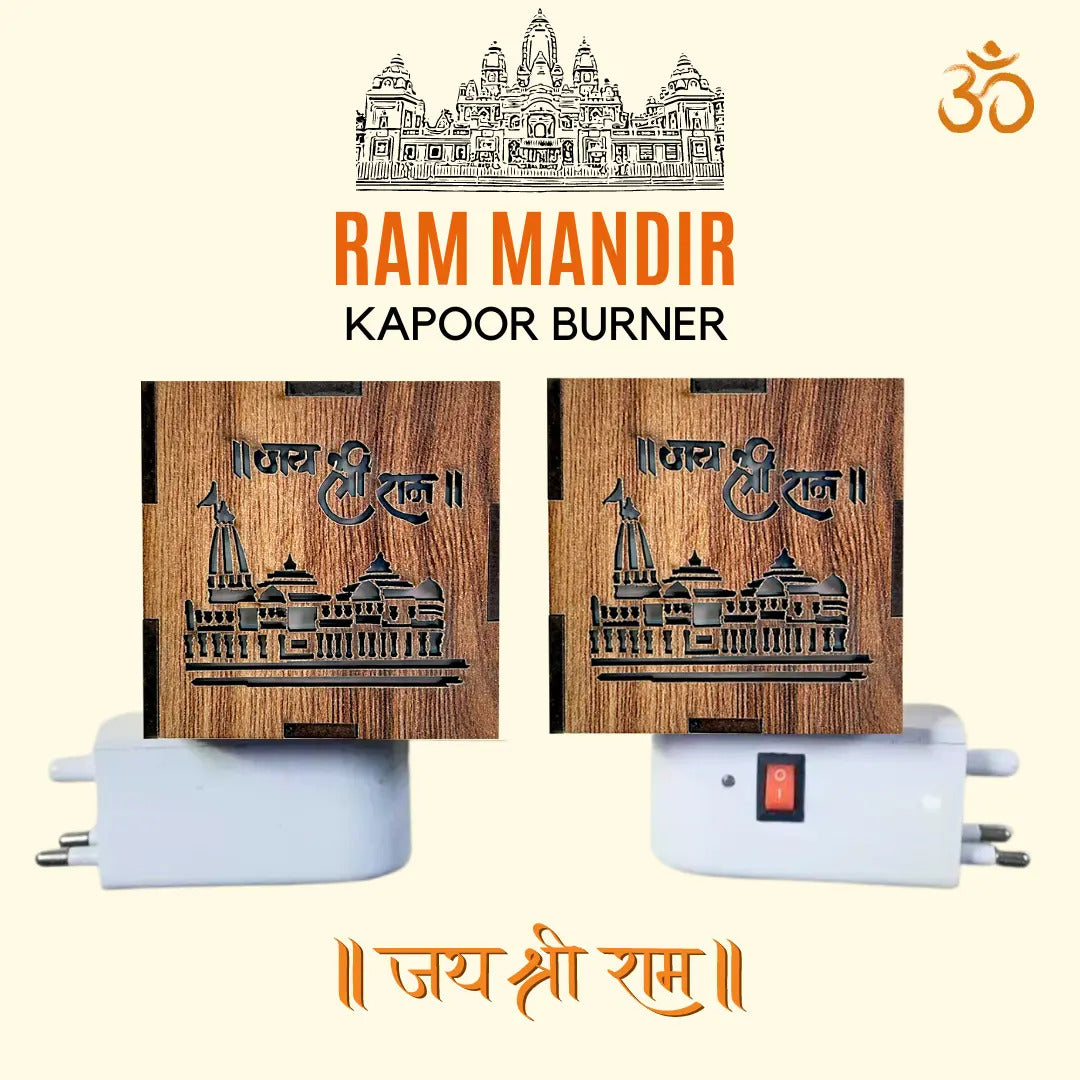 💥 Diwali Offer 💥 3-in-1 Ayodhya Ram Mandir Aroma Burner & Night lamp