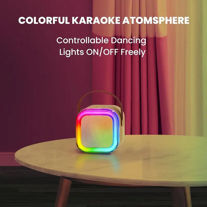 Portable Bluetooth Karaoke Speaker with Wireless Microphone