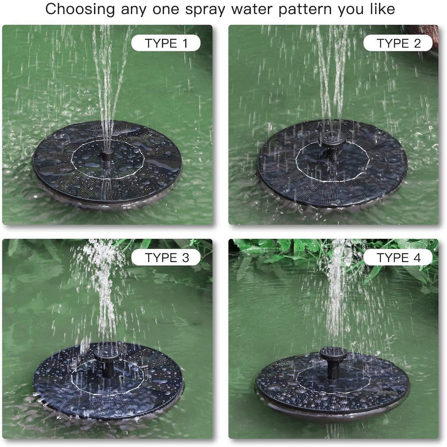 Fountain Solar Power Floating Water Pump – Round | Perfect for Pool, Pond, Garden & Patio Plants