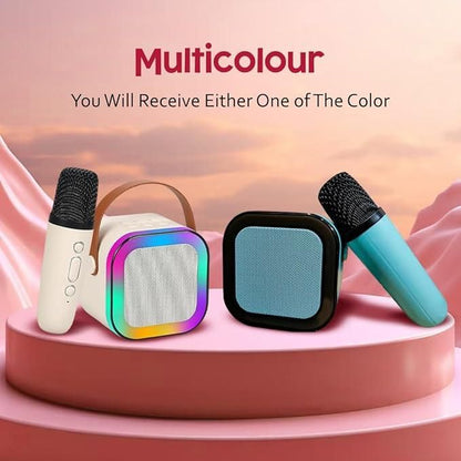 Portable Bluetooth Karaoke Speaker with Wireless Microphone