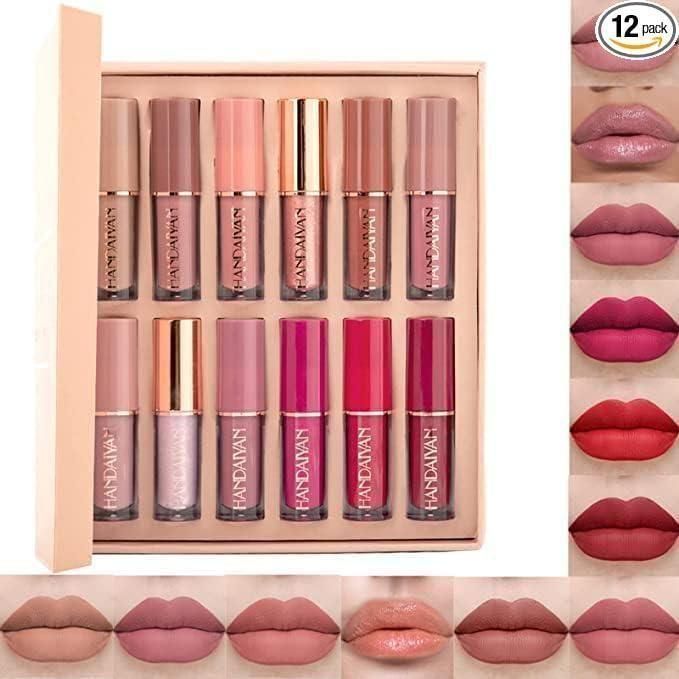Velvet Matte Liquid Lipstick Set - 12 Stunning Shades! 💋