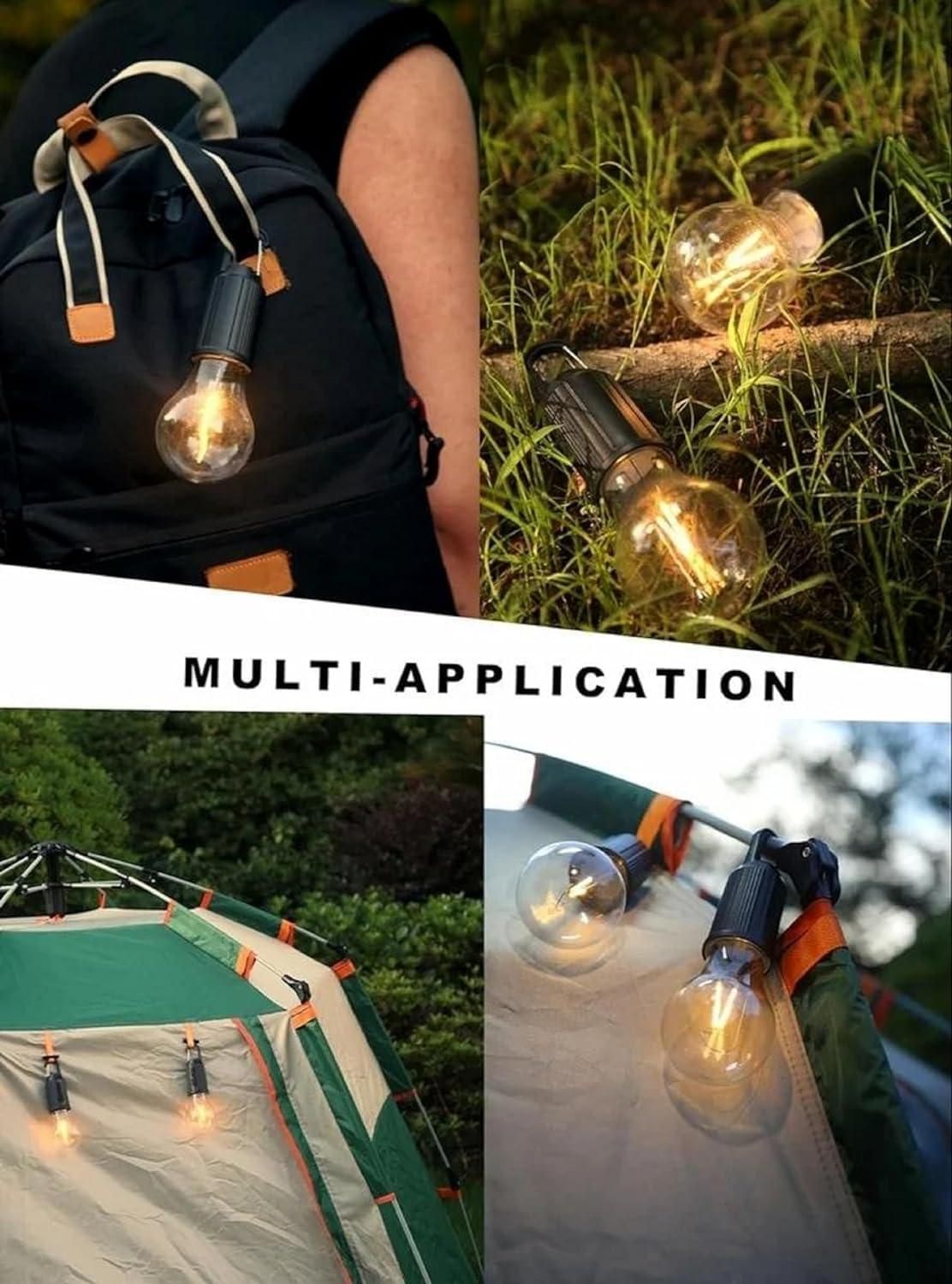 2-Pack Rechargeable Camping Lights: Illuminate Your Adventures (3 Modes)