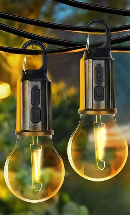 2-Pack Rechargeable Camping Lights: Illuminate Your Adventures (3 Modes)