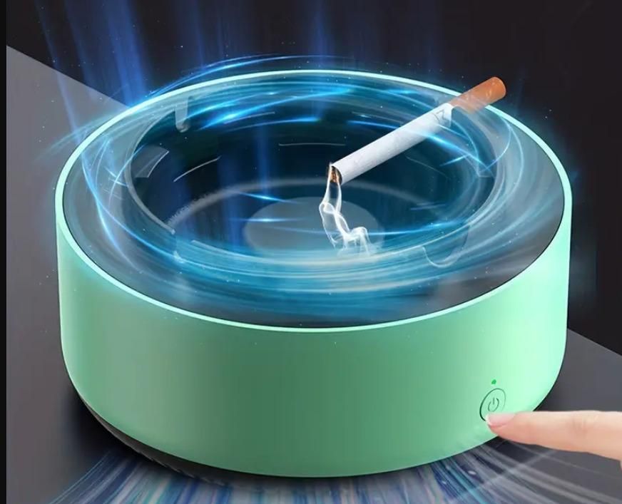 Air Purifier Smart Ashtray with Filter- Indoor/outdoors- Smokeless Fresher air vacuum