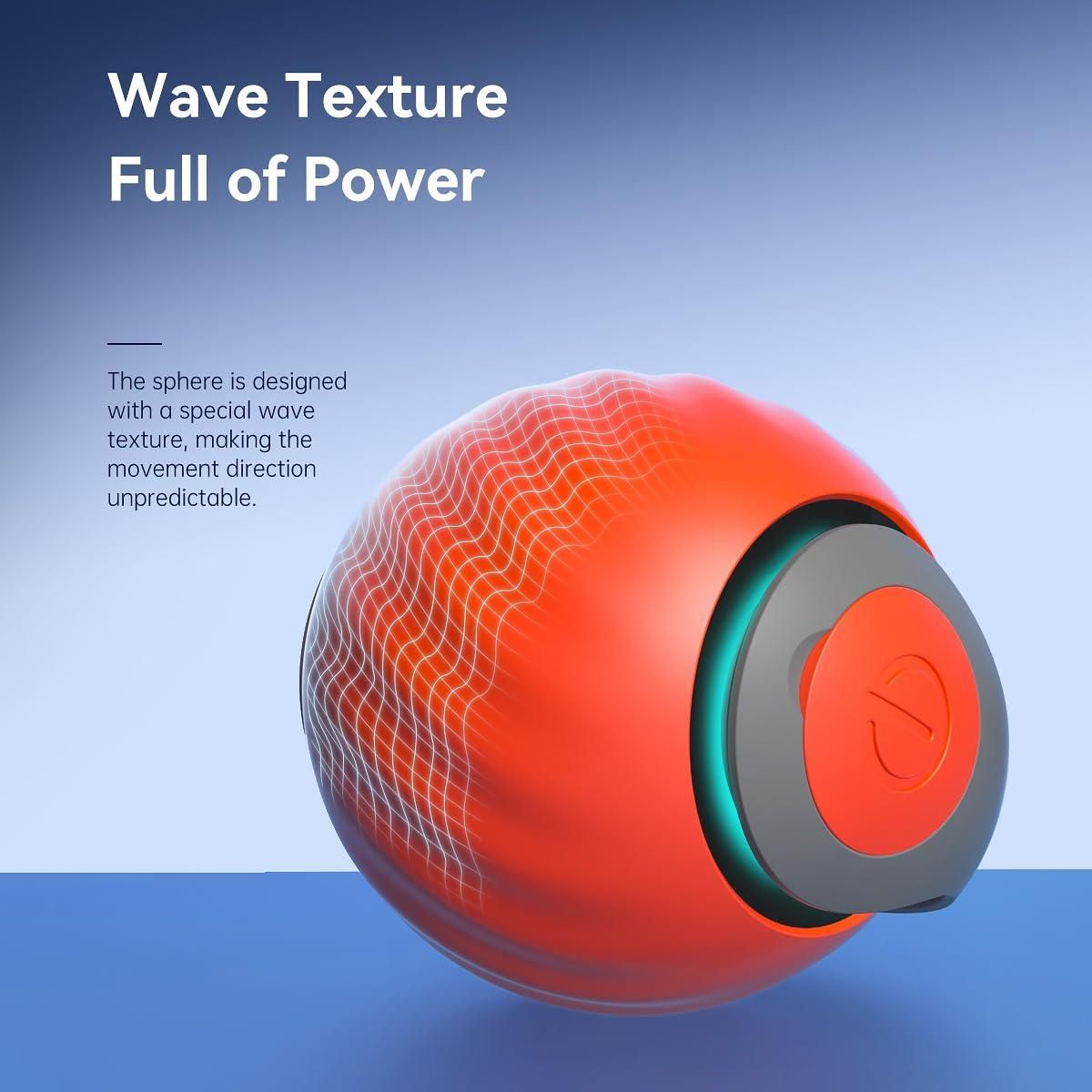 Interactive Rechargeable Rolling Ball Toy with Tail For Cats & Dogs