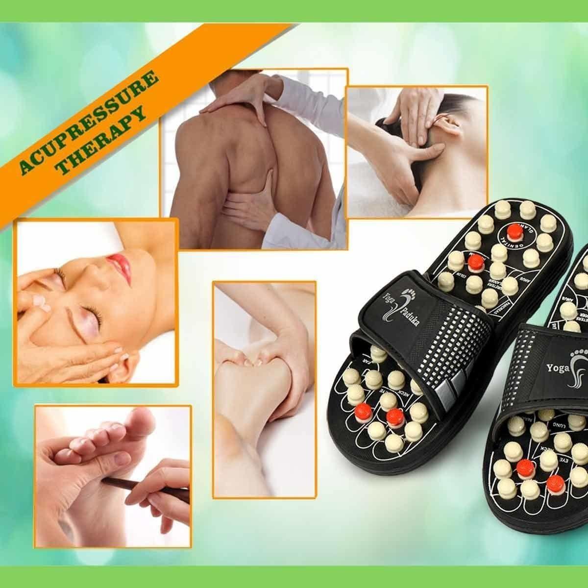 Acupressure & Magnetic Therapy Slippers - Boost Blood Circulation for Men & Women