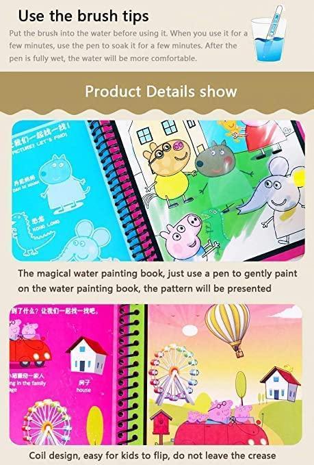 🎨 Reusable Magic Water Painting Book – Fun & Learning in Every Stroke! 🌟