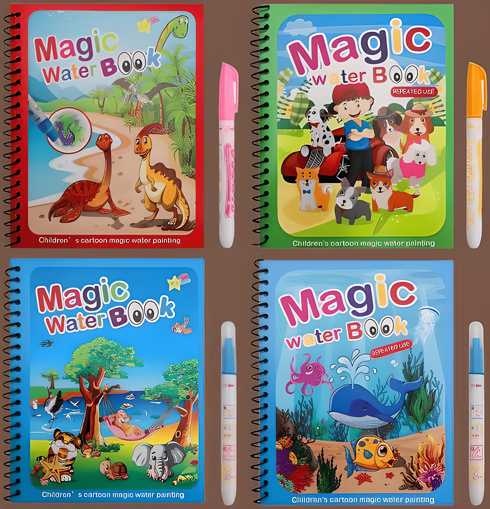 🎨 Reusable Magic Water Painting Book – Fun & Learning in Every Stroke! 🌟