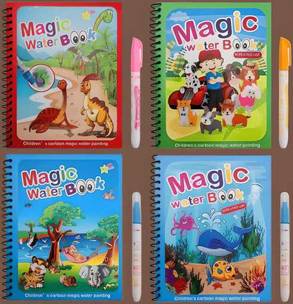 🎨 Reusable Magic Water Painting Book – Fun & Learning in Every Stroke! 🌟