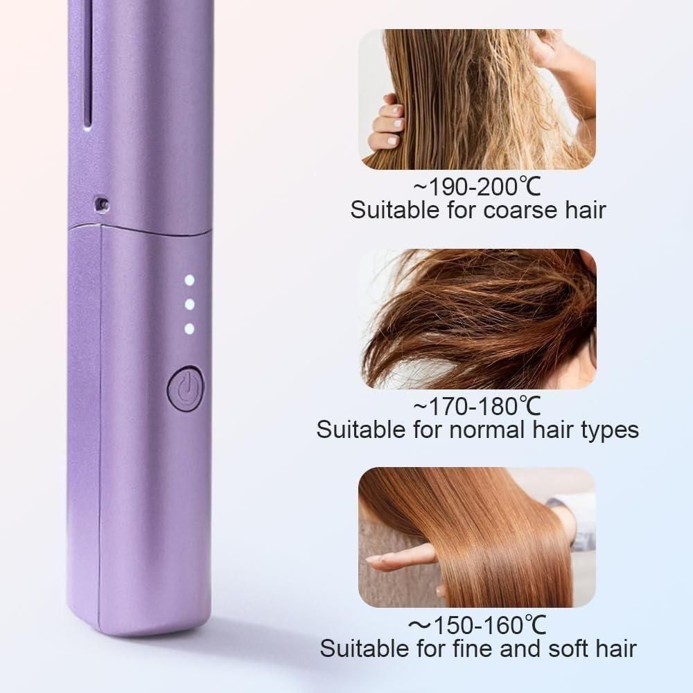 Portable Rechargeable Cordless Hair Straightener - Hot Comb