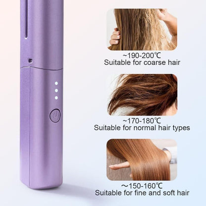 Portable Rechargeable Cordless Hair Straightener - Hot Comb
