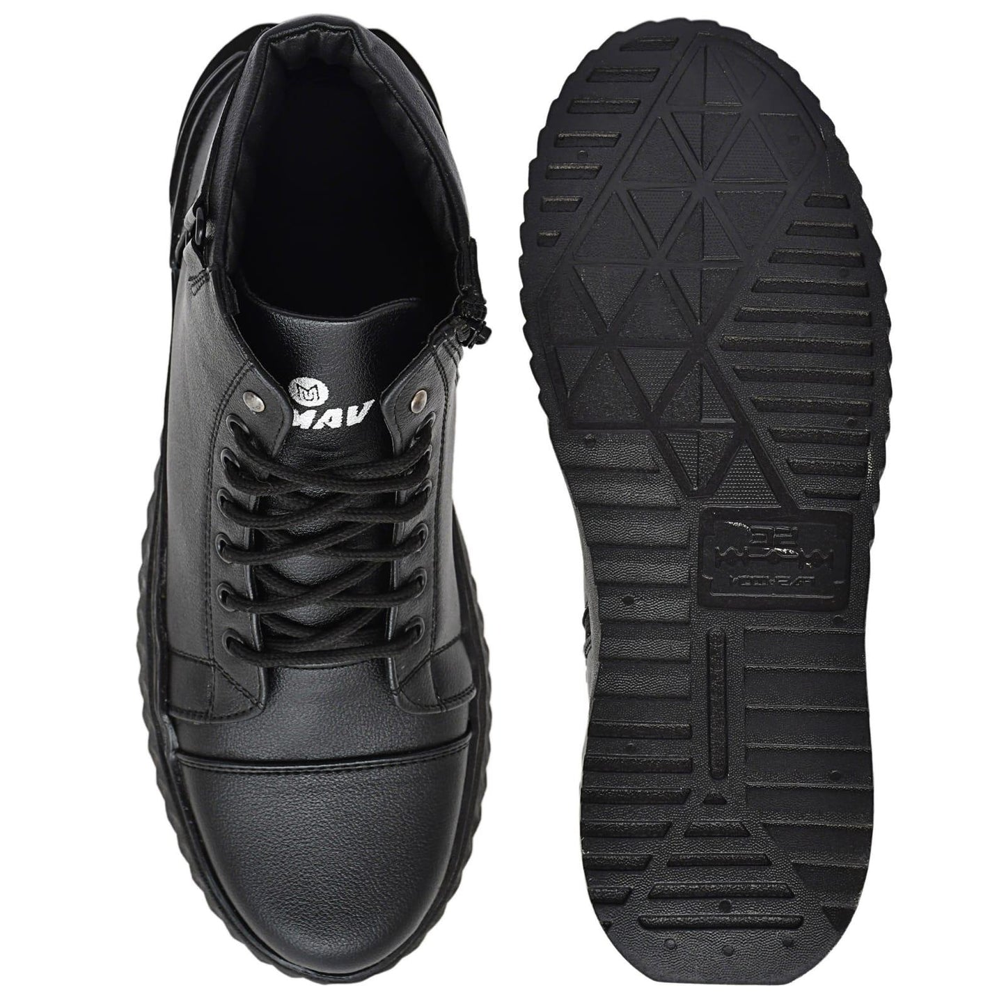 Mens Black Korean Style Sneakers