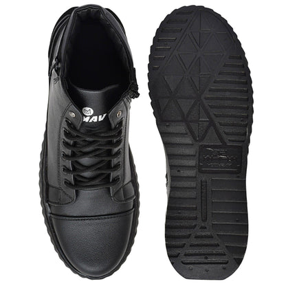 Mens Black Korean Style Sneakers