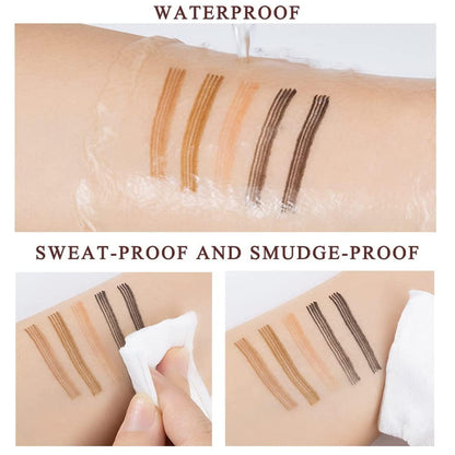 Waterproof 4 Points Micro blading Eyebrow Pen with a Micro-Fork Tip Applicator