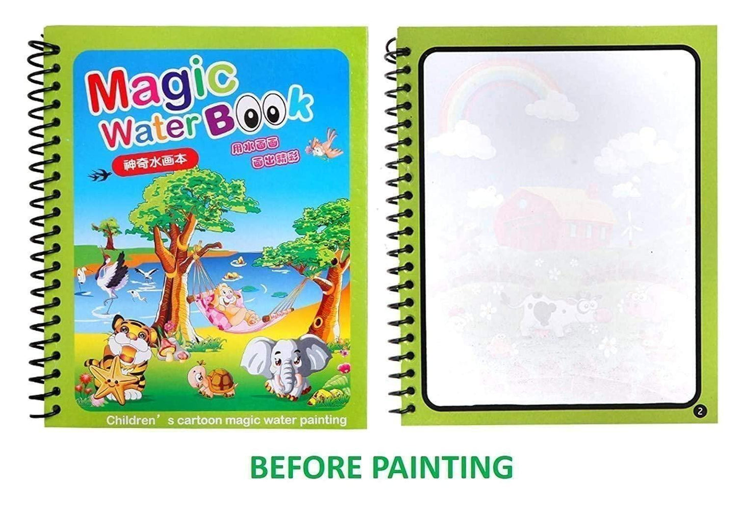 🎨 Reusable Magic Water Painting Book – Fun & Learning in Every Stroke! 🌟