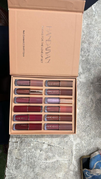 Velvet Matte Liquid Lipstick Set - 12 Stunning Shades! 💋