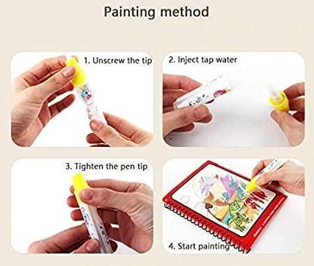 🎨 Reusable Magic Water Painting Book – Fun & Learning in Every Stroke! 🌟