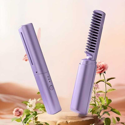 Portable Rechargeable Cordless Hair Straightener - Hot Comb