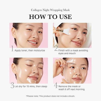 ✨ Korean Skin Care : Collagen Night Wrapping Peel Off Mask – BUY 1 GET 1 FREE ✨