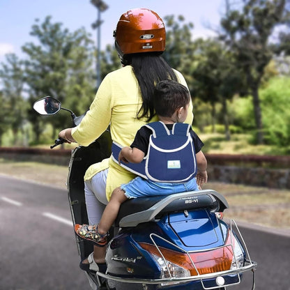 Baby Safety Belt for 2 Wheeler : Adjustable Two Wheeler Scooty/Motorcycle Safety Harness Strap Belt for Children