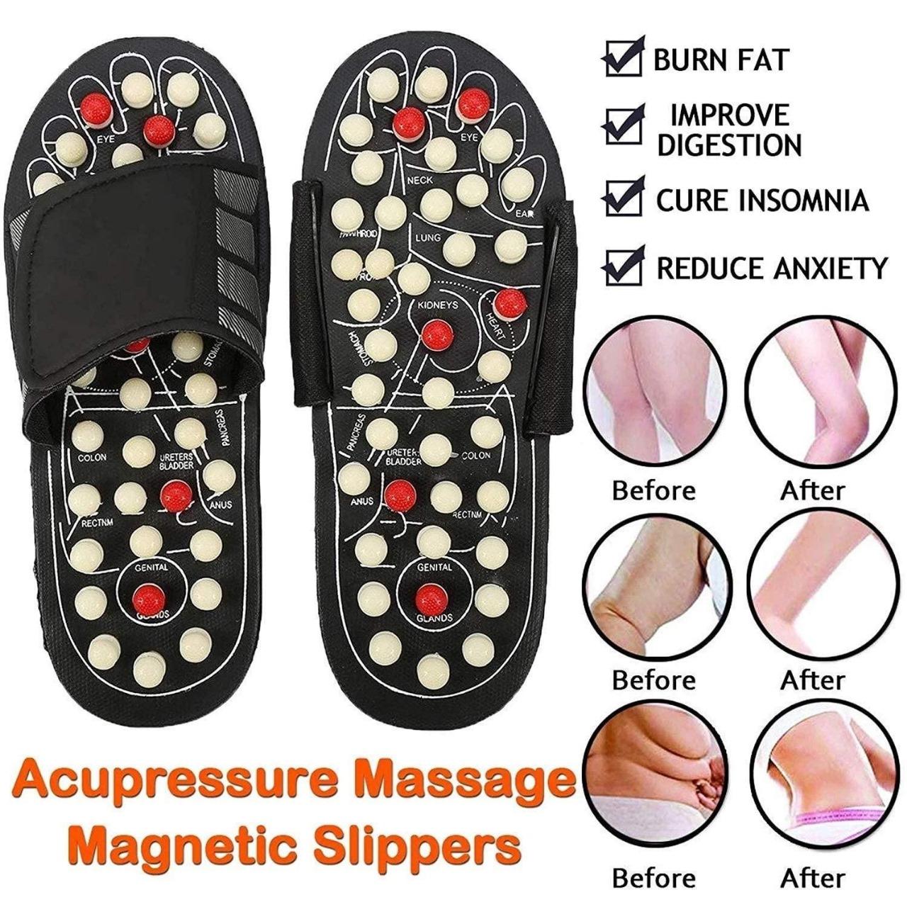 Acupressure & Magnetic Therapy Slippers - Boost Blood Circulation for Men & Women