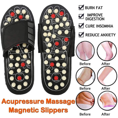 Acupressure & Magnetic Therapy Slippers - Boost Blood Circulation for Men & Women