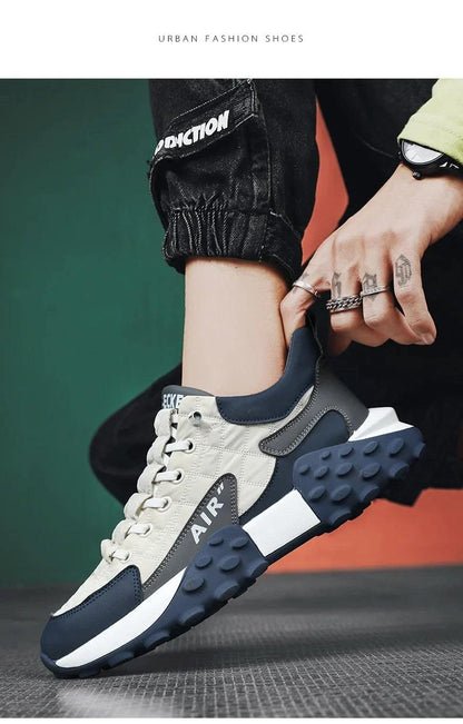 Men's Casual Shoes Thick Base Sneakers(white)