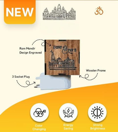 💥 Diwali Offer 💥 3-in-1 Ayodhya Ram Mandir Aroma Burner & Night lamp
