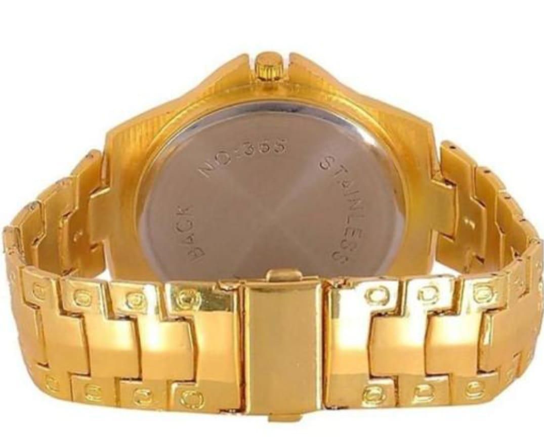 Golden Hour: Men's Stainless Steel Timepiece