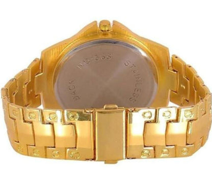 Golden Hour: Men's Stainless Steel Timepiece