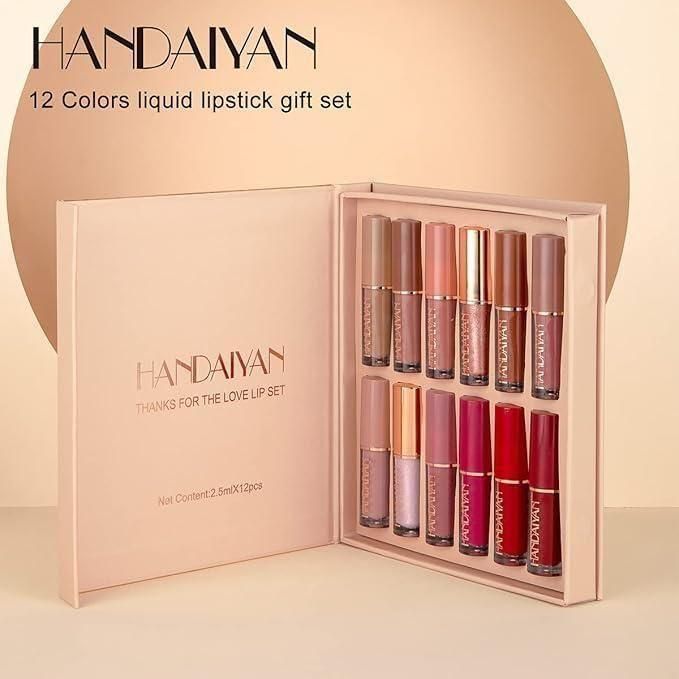Velvet Matte Liquid Lipstick Set - 12 Stunning Shades! 💋