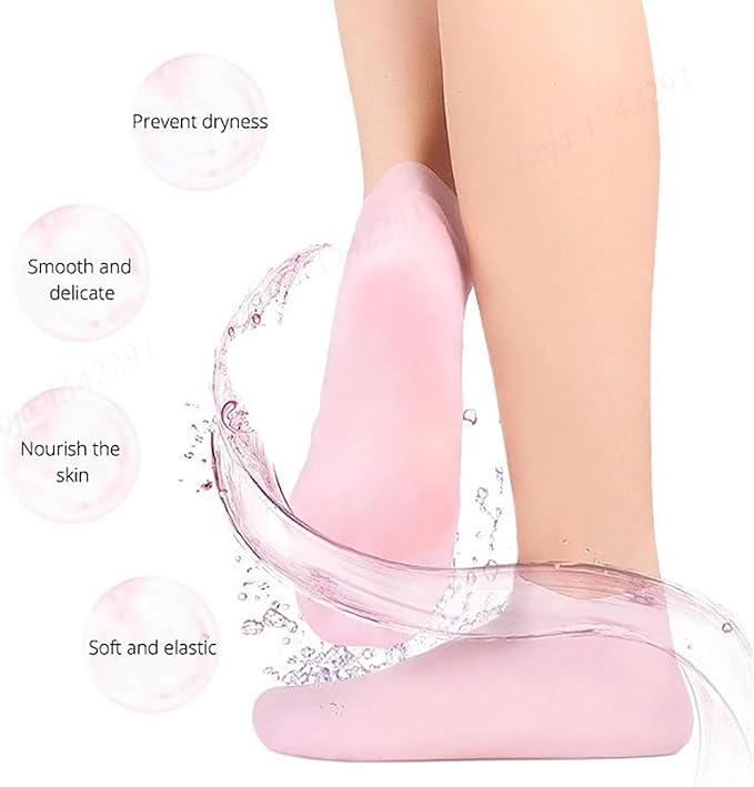 Silicone Moisturizing Socks for Dry Cracked Feet