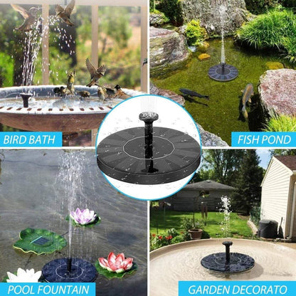 Fountain Solar Power Floating Water Pump – Round | Perfect for Pool, Pond, Garden & Patio Plants