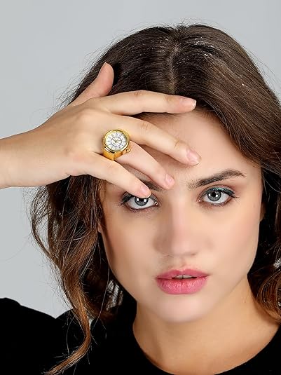 Ring Watch For Women - Gold Elegance Meets Functionality 💍⌚