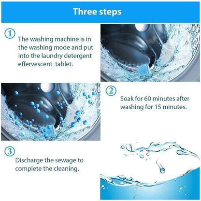 Washing Machine Cleaner-Washing Machine Cleaner Effervescent Tablet Washer Cleaners(Pack of 10)