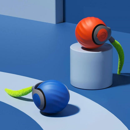 Interactive Rechargeable Rolling Ball Toy with Tail For Cats & Dogs