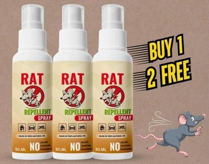 🐭 Rat Repellent Spray : Buy 1 Get 2 Free : For Car, kitchen, cupboards, storerooms, offices, godowns and shops