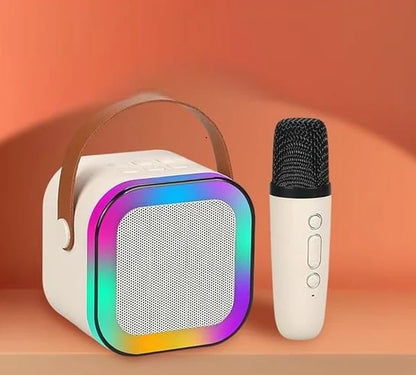 Portable Bluetooth Karaoke Speaker with Wireless Microphone