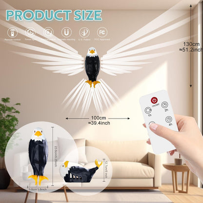 Bald Eagle Wall Light - Decorative Eagle Lamp