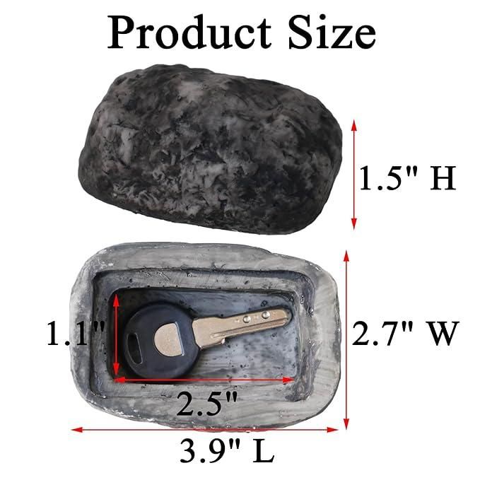 Hide A Spare Key Outside Fake Rock
