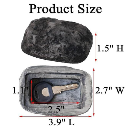 Hide A Spare Key Outside Fake Rock
