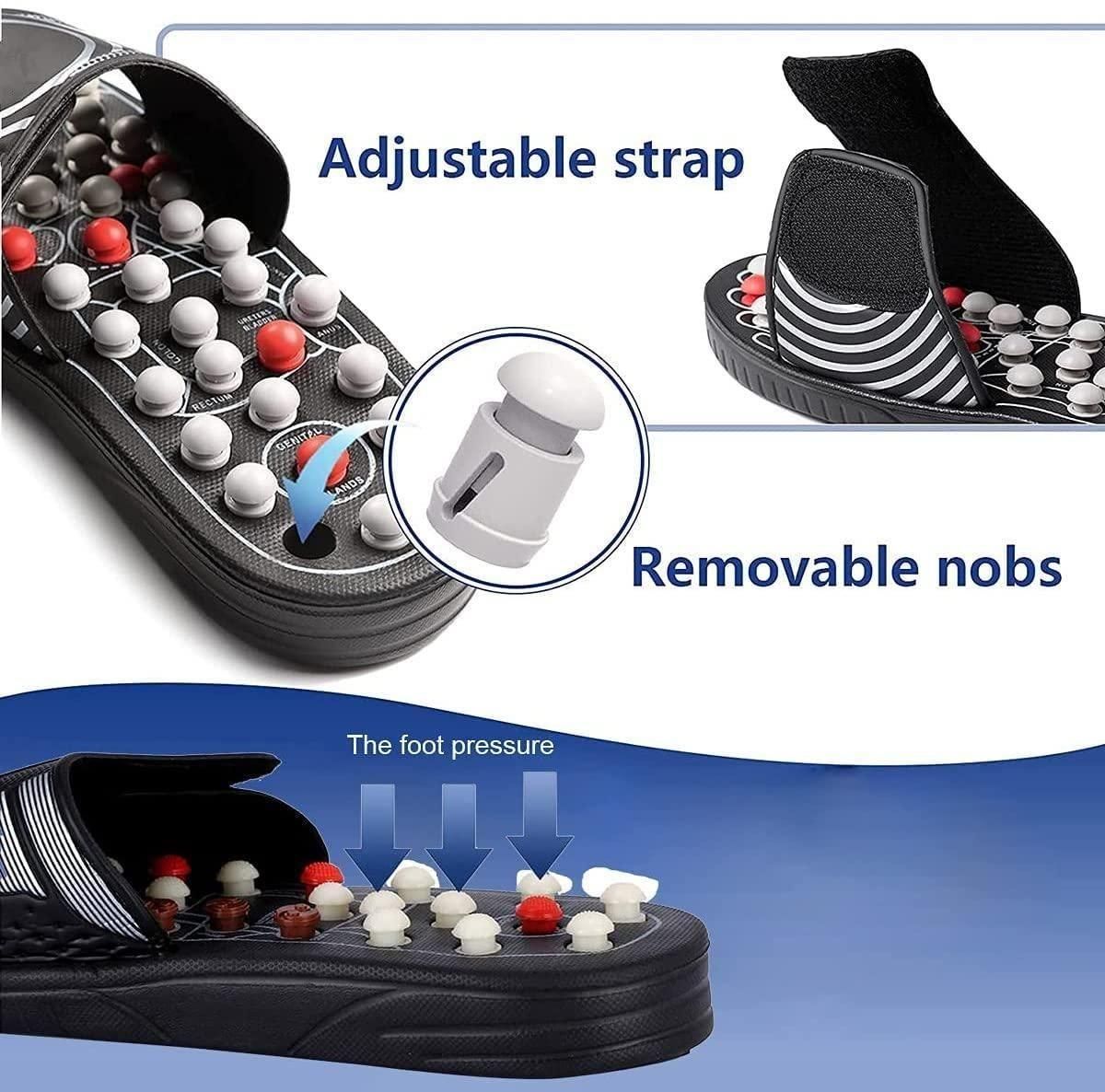 Acupressure & Magnetic Therapy Slippers - Boost Blood Circulation for Men & Women
