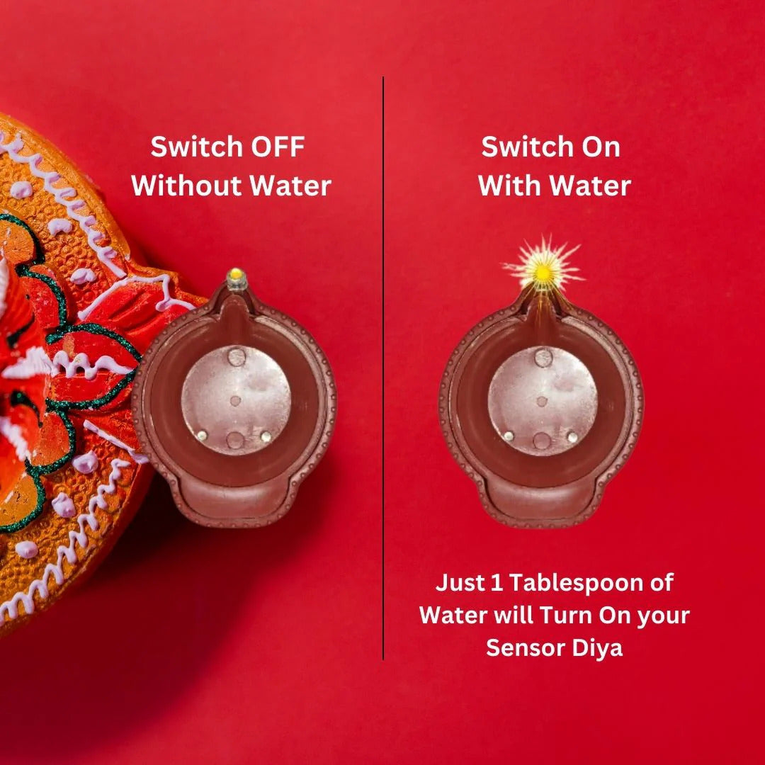 LED Light Water Sensor Magic Diyas 🎇✨
