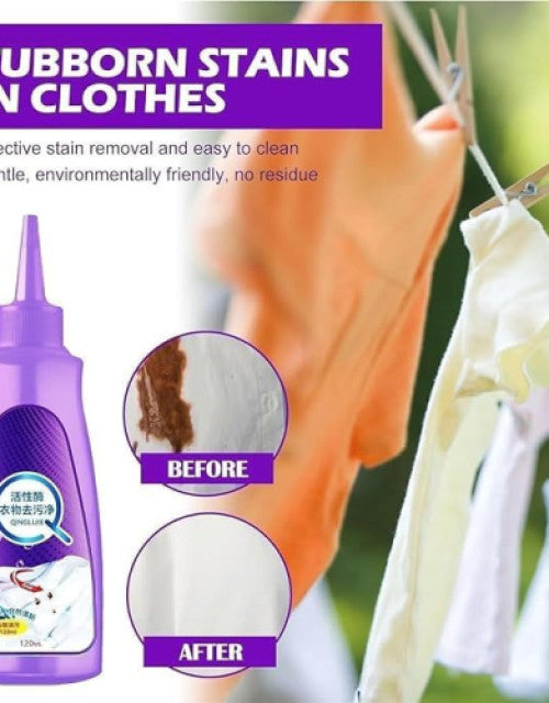Clothing Stain Remover Active Enzyme Liquid Instant Spot Cleaning