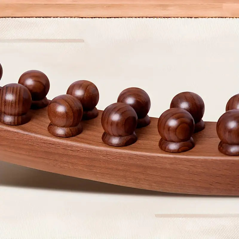 Wooden Massage Stick With 20 Smooth Beads, Muscle Shaping, Wooden Massage Tool For Back, Neck, Abandon, Hand, Leg, Waist, Massager Can Relax Body After Exercise; Gua Sha Tools