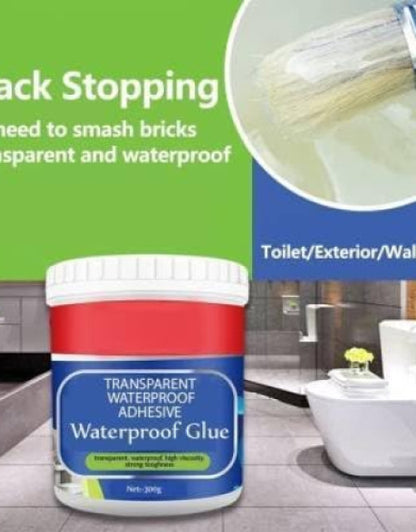 Crack Seal Glue with Brush (Transparent Waterproof Adhesive)