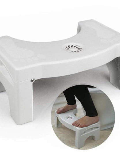 Folding Squatting Toilet Stool Plastic Non-Slip Foldable Bathroom Stools Toilet Step Stool Kids