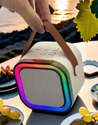 Portable Bluetooth Karaoke Speaker with Wireless Microphone