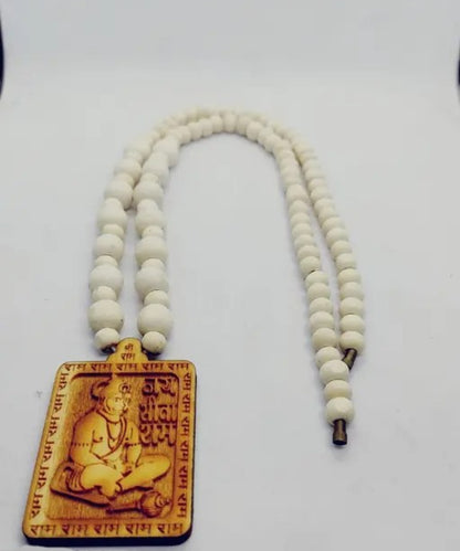 Lord Hanuman Oxidised Silver Pendant & Chain